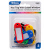 BAZIC KEY TAG W/LABEL WINDOW 8 CT