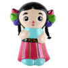 CERAMIC COIN BANK MUÑECA LELE ASST CLRS