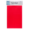 ANGELS CRAFT FOAM SHEET RED 21.5 CM X 29 CM