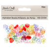 ANGELS CRAFT ALPHABET BEADS 50 CT ASST COLOR