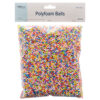 CRAFT POLYFOAM BALLS 2MM MULTI COLOR