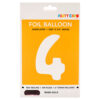 FOIL BALLOON MEDIUM NUMBER #4 15.75″ ROSE GOLD