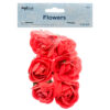 CRAFT FOAM FLOWER 2.5″ RED