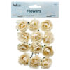 CRAFT PAPER FLOWER 1.75″ WHITE