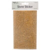 CRAFT RHINESTONE SHEET STRIP GOLD