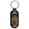 RELIGIOUS LEATHER KEYCHAIN BLACK