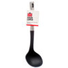 TABLE KING SOUP LADLE NYLON BLACK W/SILVER HANDLE