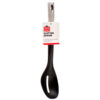 TABLE KING SLOTTED SPOON NYLON BLACK W/SILVER HANDLE