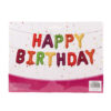 HAPPY BIRTHDAY FOIL LETTER BALLOONS 12X15.5″ W/ASST CLRS