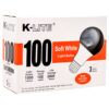 LIGHT BULB 3PK/100W K-LITE#KL11003