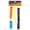 KINGMAN CABLE TIES 75PCS W/ASST SIZE & COLORS