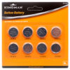 KINGMAN BUTTON BATTERY POWER CELL 8PCS