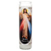 BRIGHTGLOW RELIGIOUS CANDLE JESUS EN TI CONFIO DIVINA MISERICORDIA WHITE