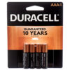 DURACELL BATTERY AAA-4PACK