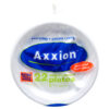 AXXION FOAM PLATE ROUND DIVIDED 8.75″ WHITE 22 CT