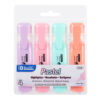 BAZIC PASTEL HIGHLIGHTER 4 PACK