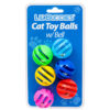 LIL’ BUDDIES CAT TOY BALL W/BELL 6PC