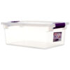 STERILITE #1753 15 QT LATCH BOX W/ PLUM LATCHES