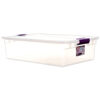 STERILITE #1755 32 QT LATCH BOX W/ PLUM LATCHES