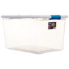 STERILITE LATCH BOX 64 QT W/ BLUE LATCHES