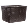 STERILITE #1273 TALL WEAVE BASKET ESPRESSO