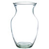 GLASS GINGER VASE 8″ CLEAR HC25058