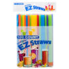 STRAW PLASTIC 100CT ASST CLR