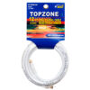 COAXIAL CABLE WHITE 12FT #03-TSRG6U12W