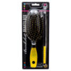 HAIR BRUSH PADDLE W/COMB ASST COLOR