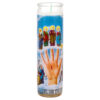 VELADORA RELIGIOUS CANDLE LA MANO PODEROSA 12 CT