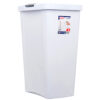 STERILITE #8004 13GAL WASTEBASKET TOUCHTOP WHITE CLR