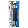 PEN ROLLER 3PC BLACK INK #1776 #BAZIC