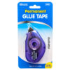 GLUE TAPE 1PC PERMANENT 6 ASST COLOR #BAZIC