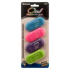 ERASER 4PC OVAL DSGN ASST COLOR #BAZIC