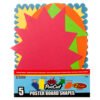 POSTER BOARD PRE-CUT SHAPES 5PC SET #BAZIC