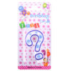 BIRTHDAY CANDLE QUESTION MARK ASST COLORS