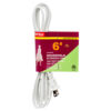 EXTENSION CORD 6 FT WHITE ETL