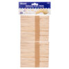 CRAFT WOOD STICK 100 PC NATURAL COLOR