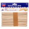 CRAFT WOOD STICK JUMBO 50PC NATURAL COLOR #3433