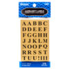 LABEL ALPHABET GOLD FOIL 42 LABELS/9CT 0.5″X0.6″ #3803