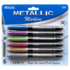 MARKER 6PC METALLIC ASST #BAZIC #1236