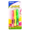 HIGHLIGHTERS MINI 3PC ASST CLR #BAZIC #2307