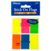 STICK ON FLAGS 1 X1.7″ NEON CLR #5153 #BAZIC