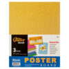 POSTER BOARD 11″ X 14″ 3 SHEET GLITTER CLR