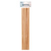 CRAFT WOOD DOWEL STICK 6CT 12″ X 0.35″ NATURAL CLR #SUW-5014