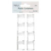 CRAFT ORGANIZER 8CT CLEAR PLASTIC BOTTLE #DCS-2649