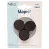 CRAFT MAGNET 6CT 2.5CM ROUND BLACK