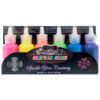 GLUE PEN NEON GLITTER 6PC #BAZIC #3468