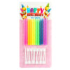 BIRTHDAY CANDLE SET NEON CLRS