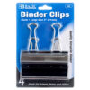 BINDER CLIPS 4PC LG BLK CLR #262 #BAZIC